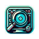 the application icon of a magnifying glass